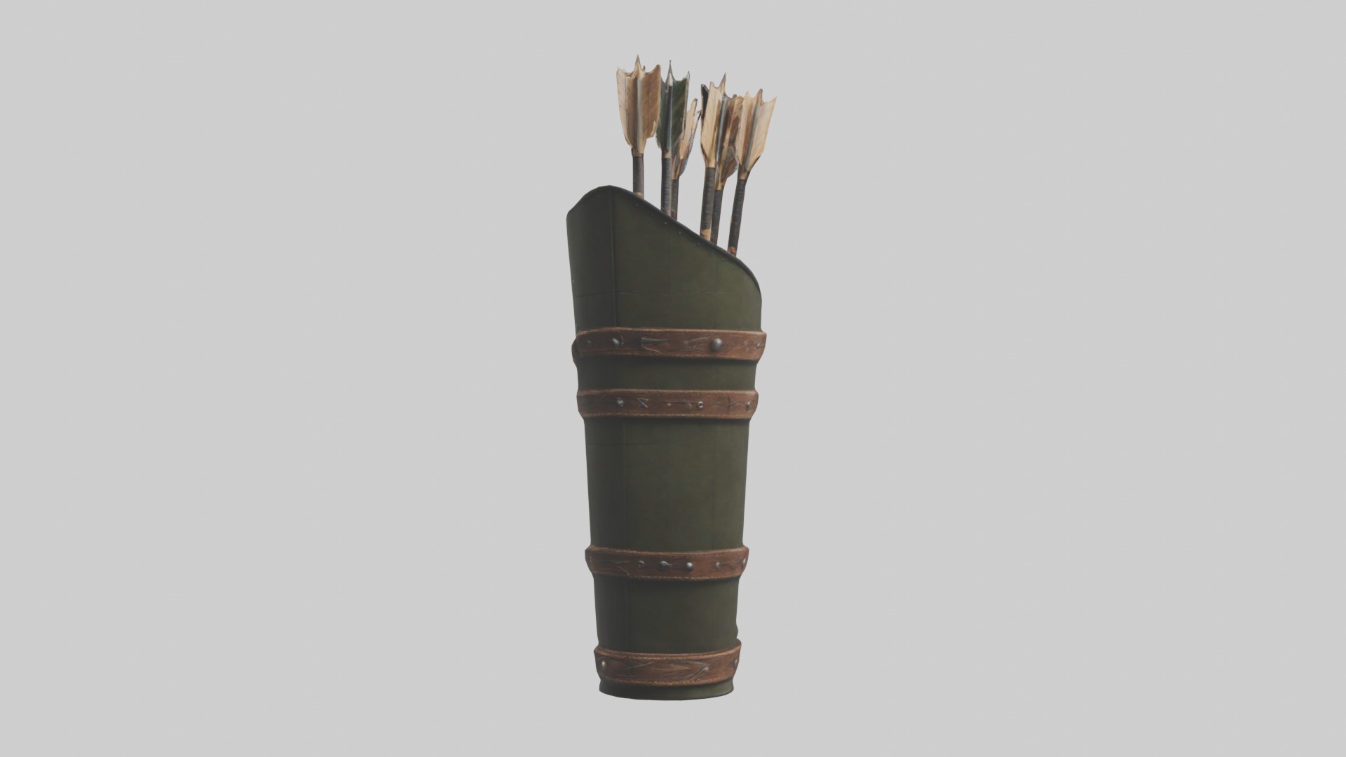 Arrowquiver Model 1 Low-poly 3D model_1