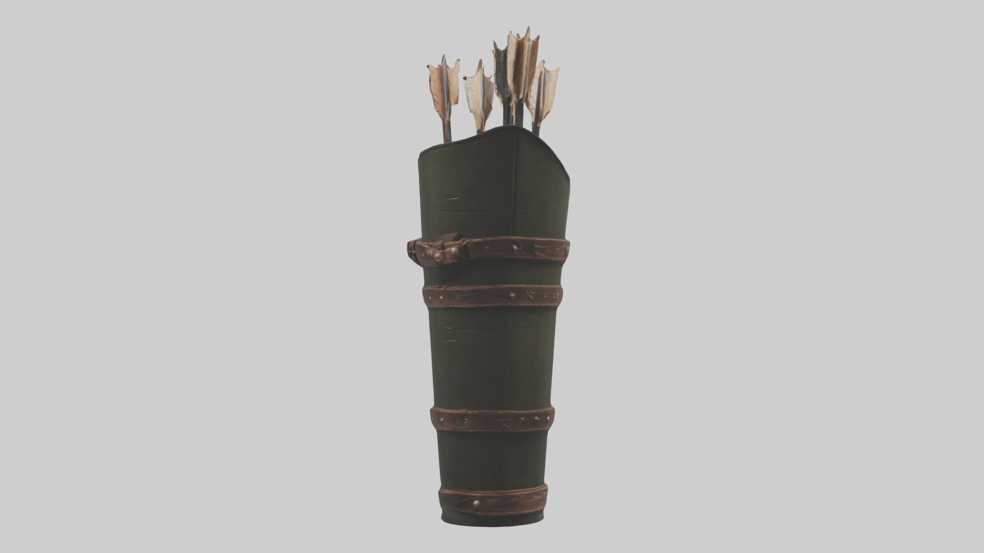 Arrowquiver Model 1 Low-poly 3D model_2