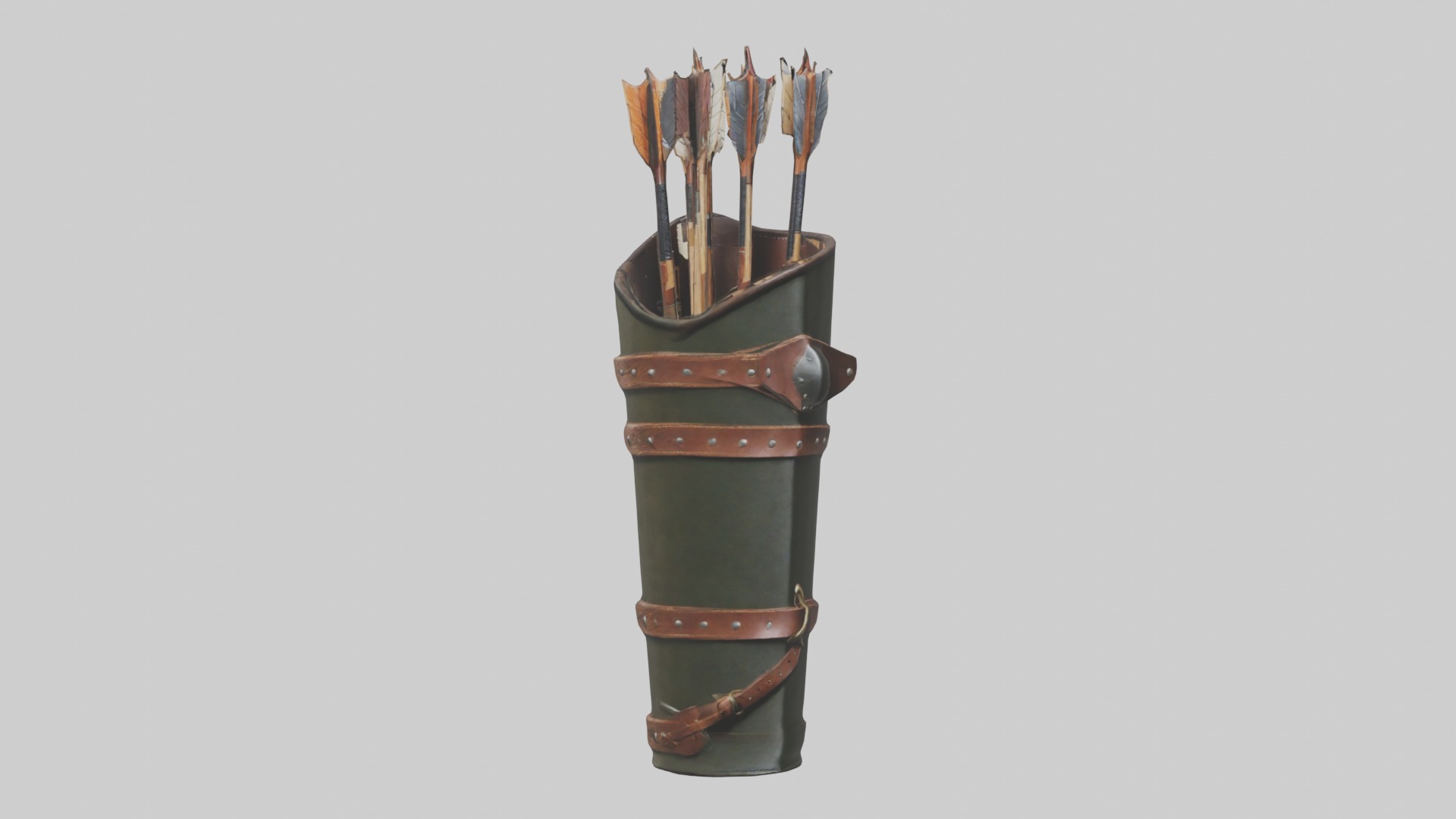 Arrowquiver Model 1 Low-poly 3D model_5