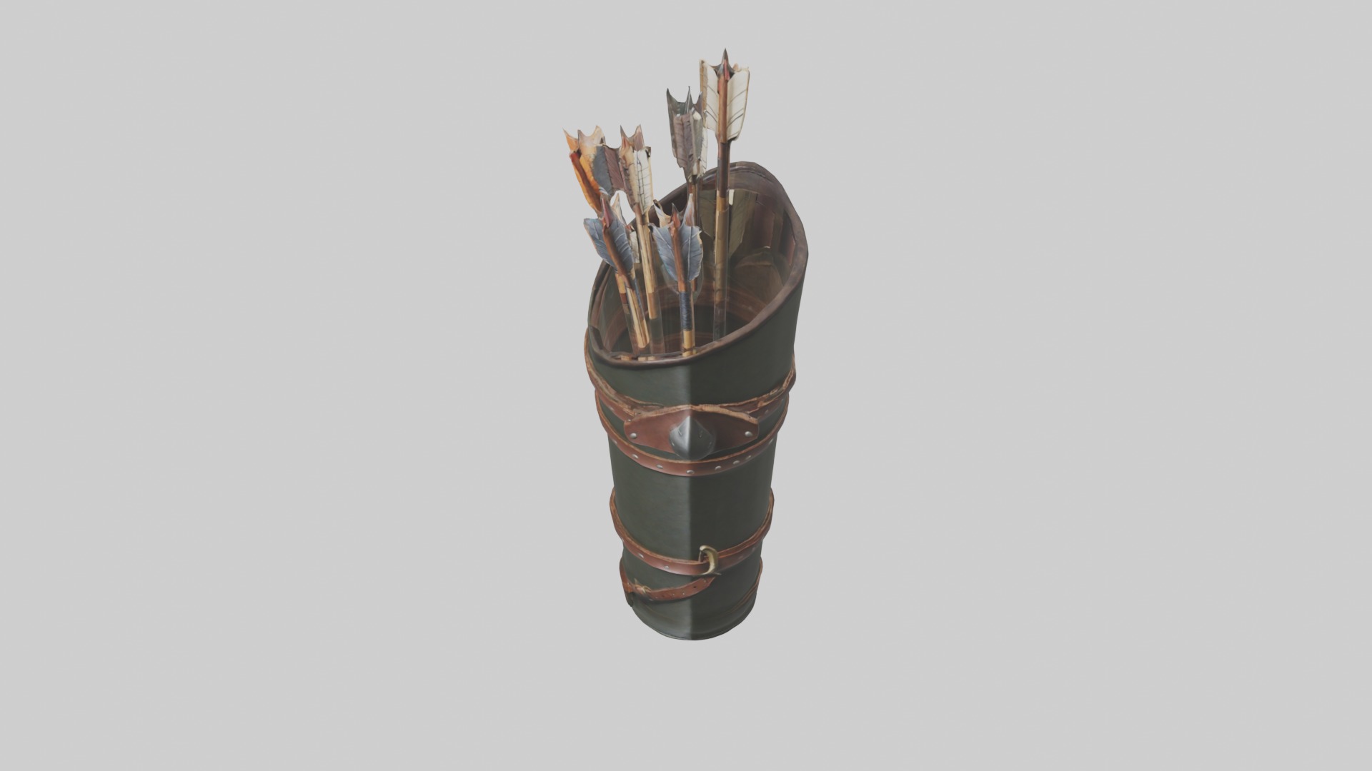 Arrowquiver Model 1 Low-poly 3D model_10
