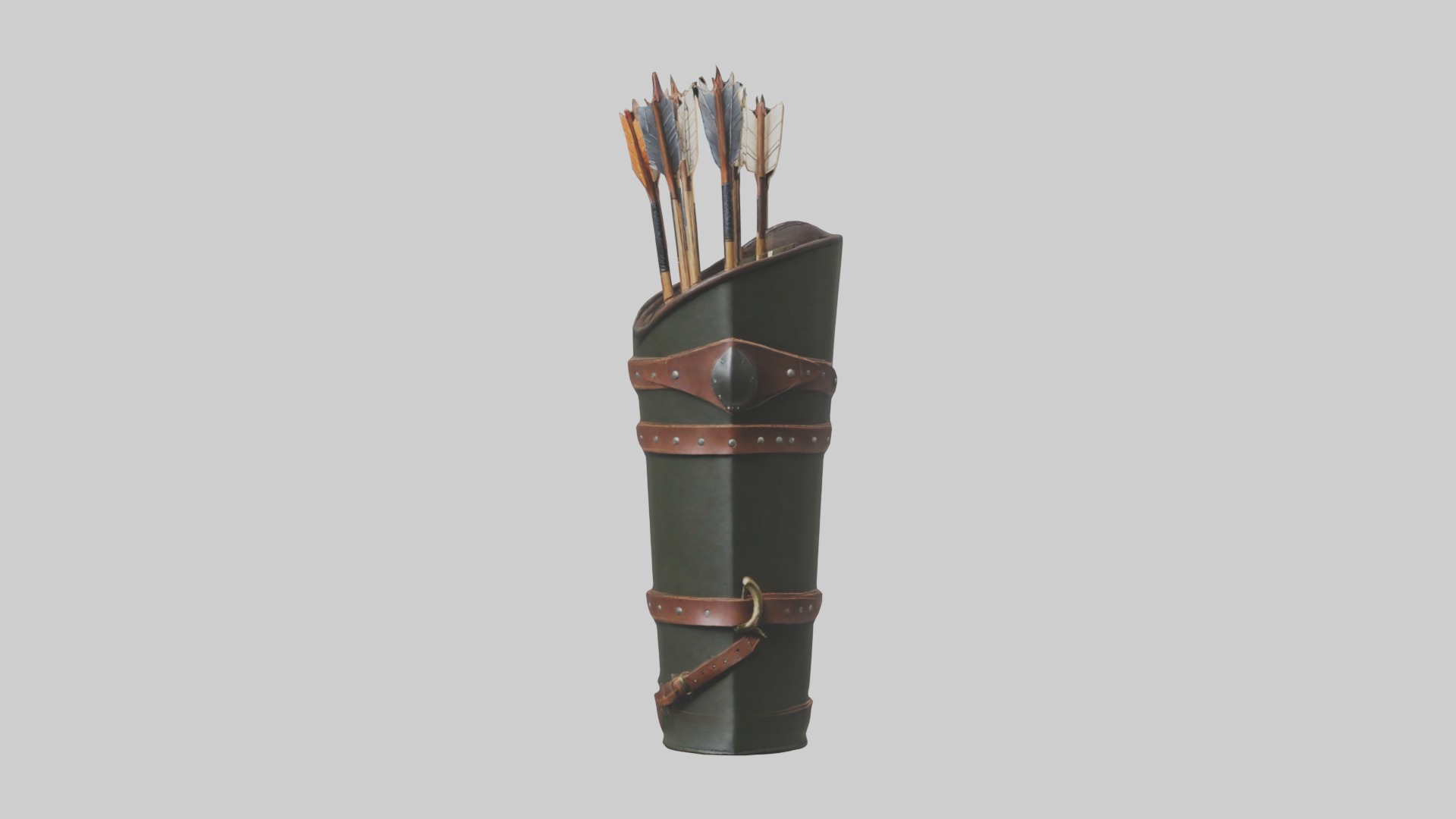 Arrowquiver Model 1 Low-poly 3D model_3