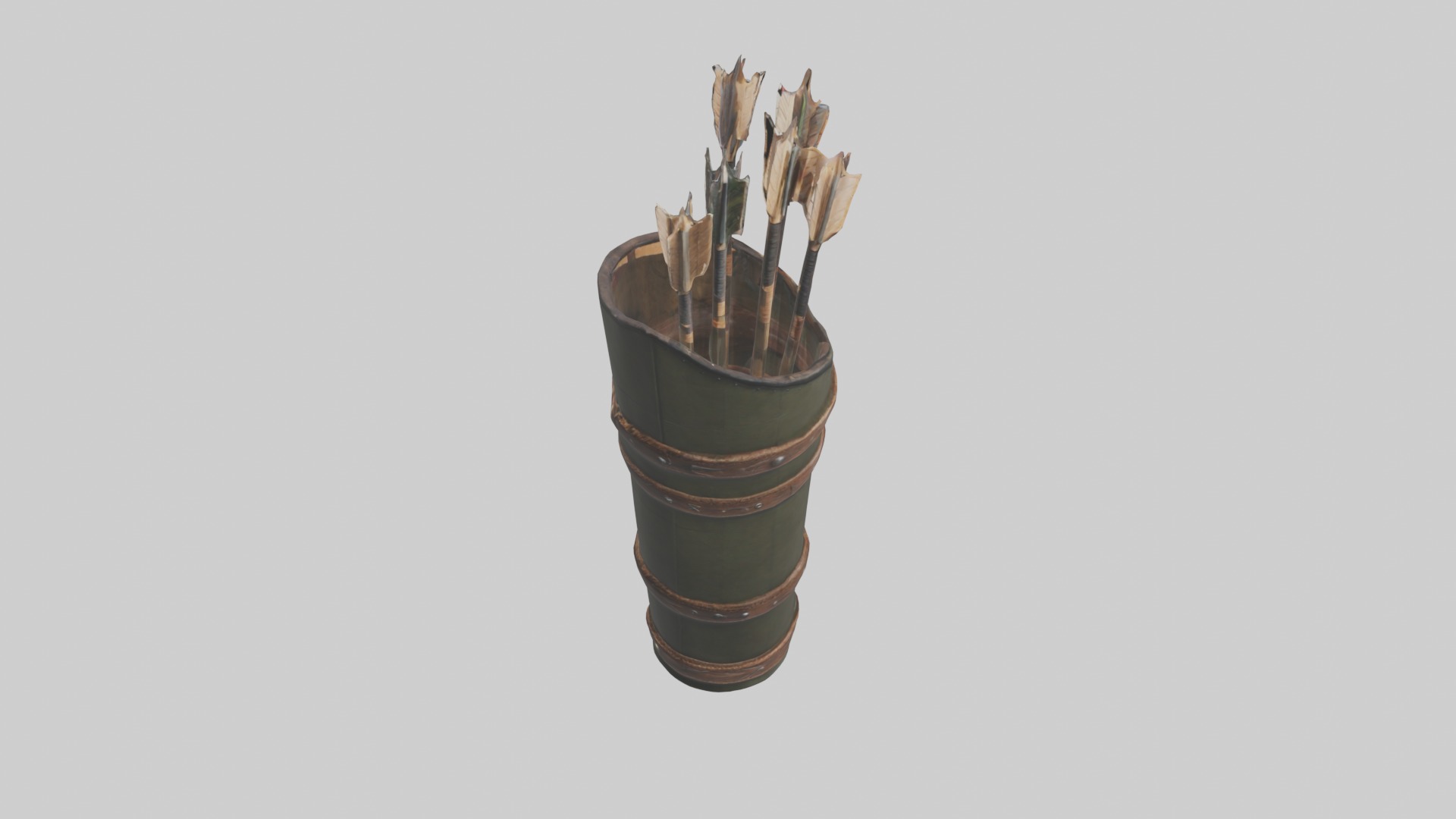 Arrowquiver Model 1 Low-poly 3D model_9