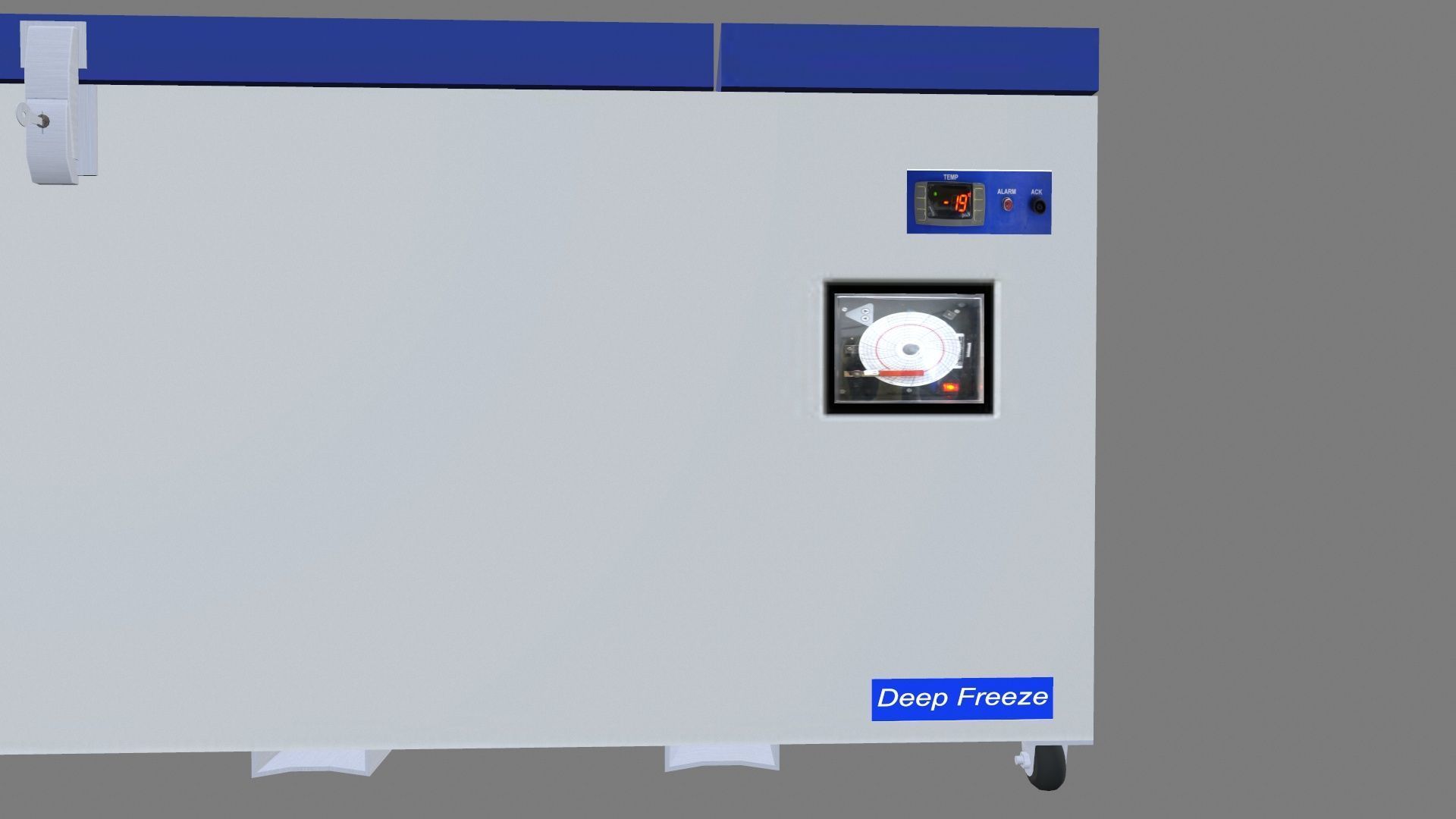 Deep Freezer Low-poly 3D model_3
