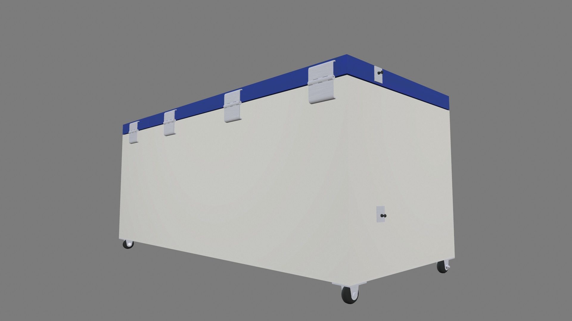 Deep Freezer Low-poly 3D model_9