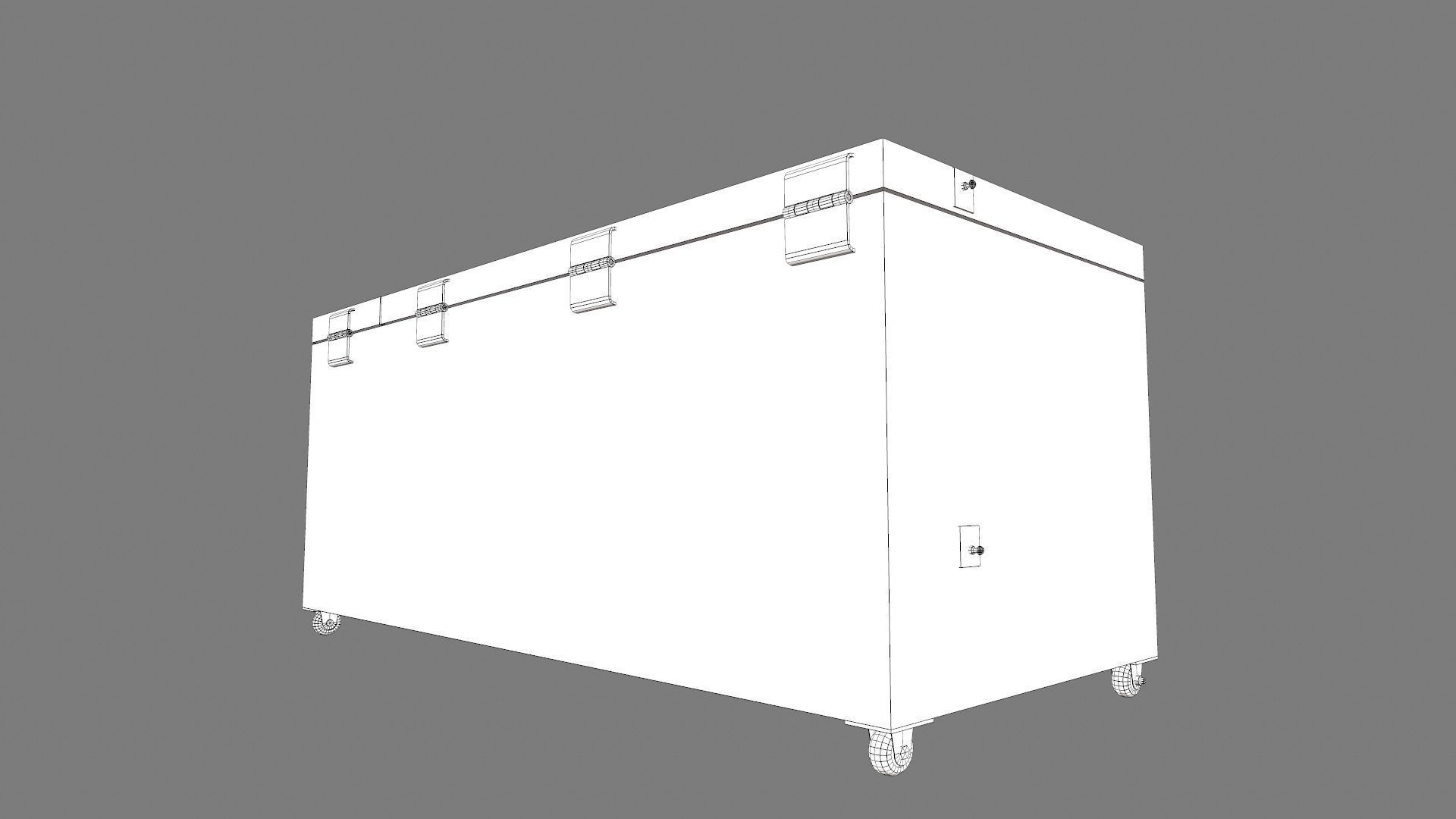 Deep Freezer Low-poly 3D model_10