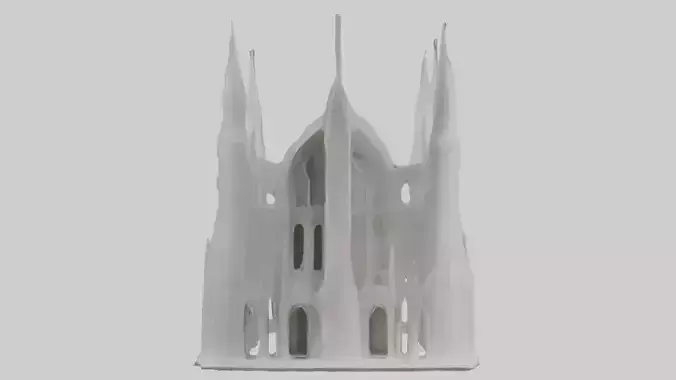 Architectural Facade 1 Low-poly 3D model