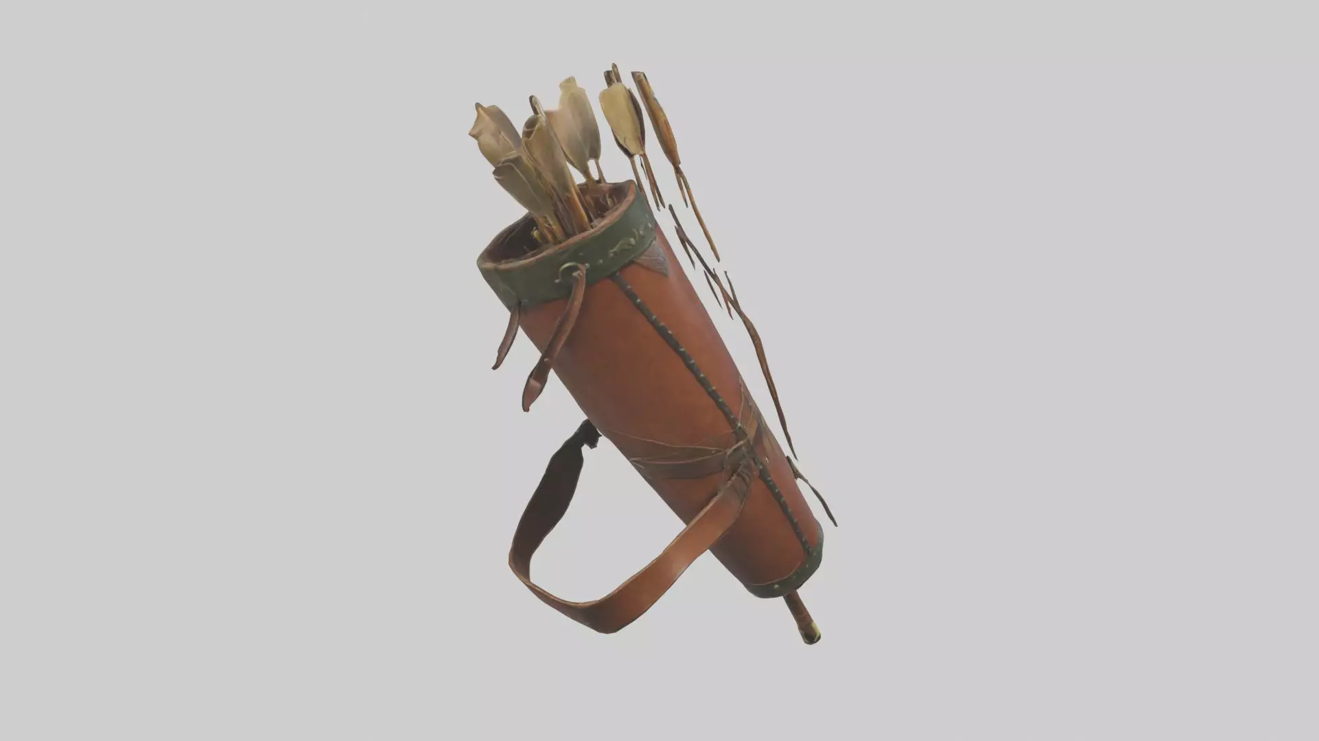 Archersquiver Model 1 Low-poly 3D model_0