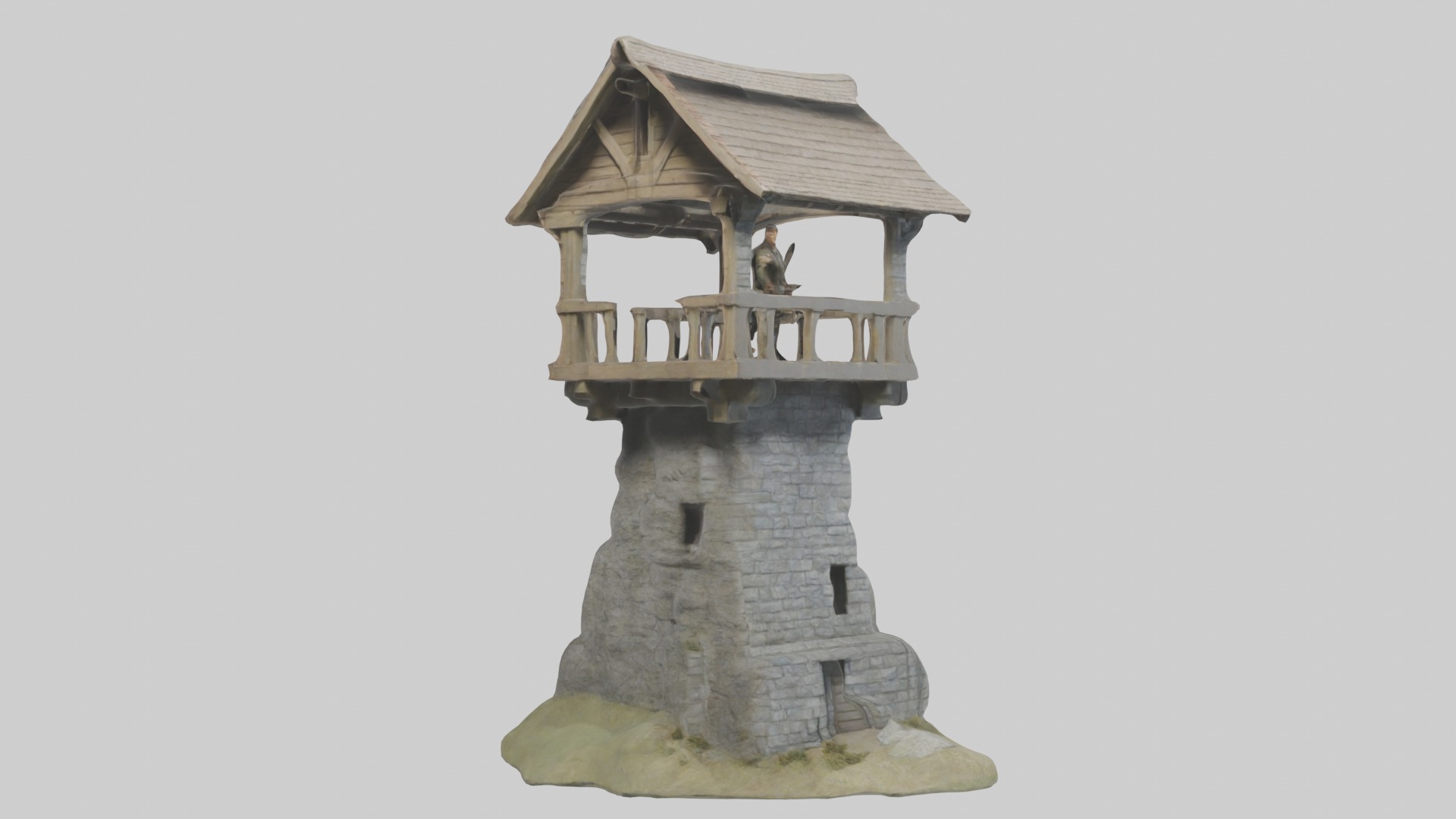 Archerslookoutmode 1 Low-poly 3D model