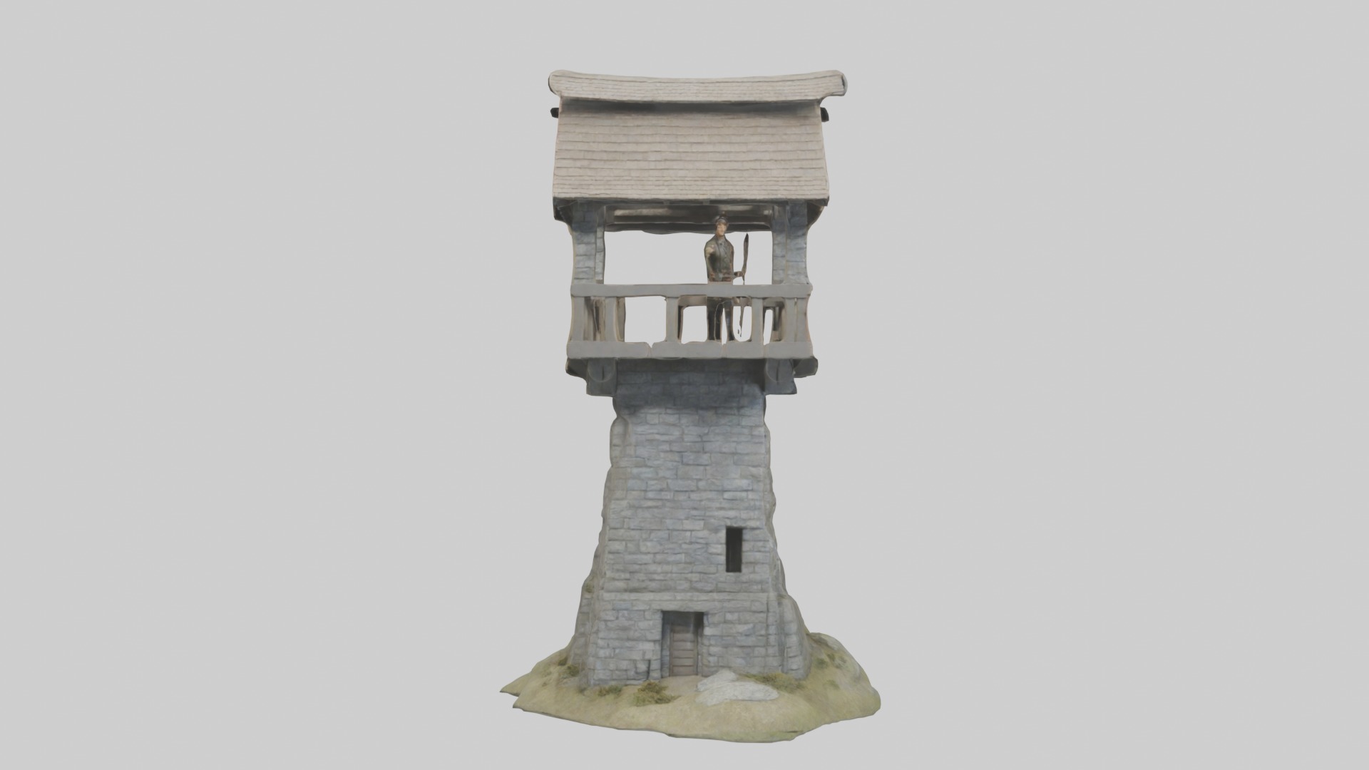Archerslookoutmode 1 Low-poly 3D model