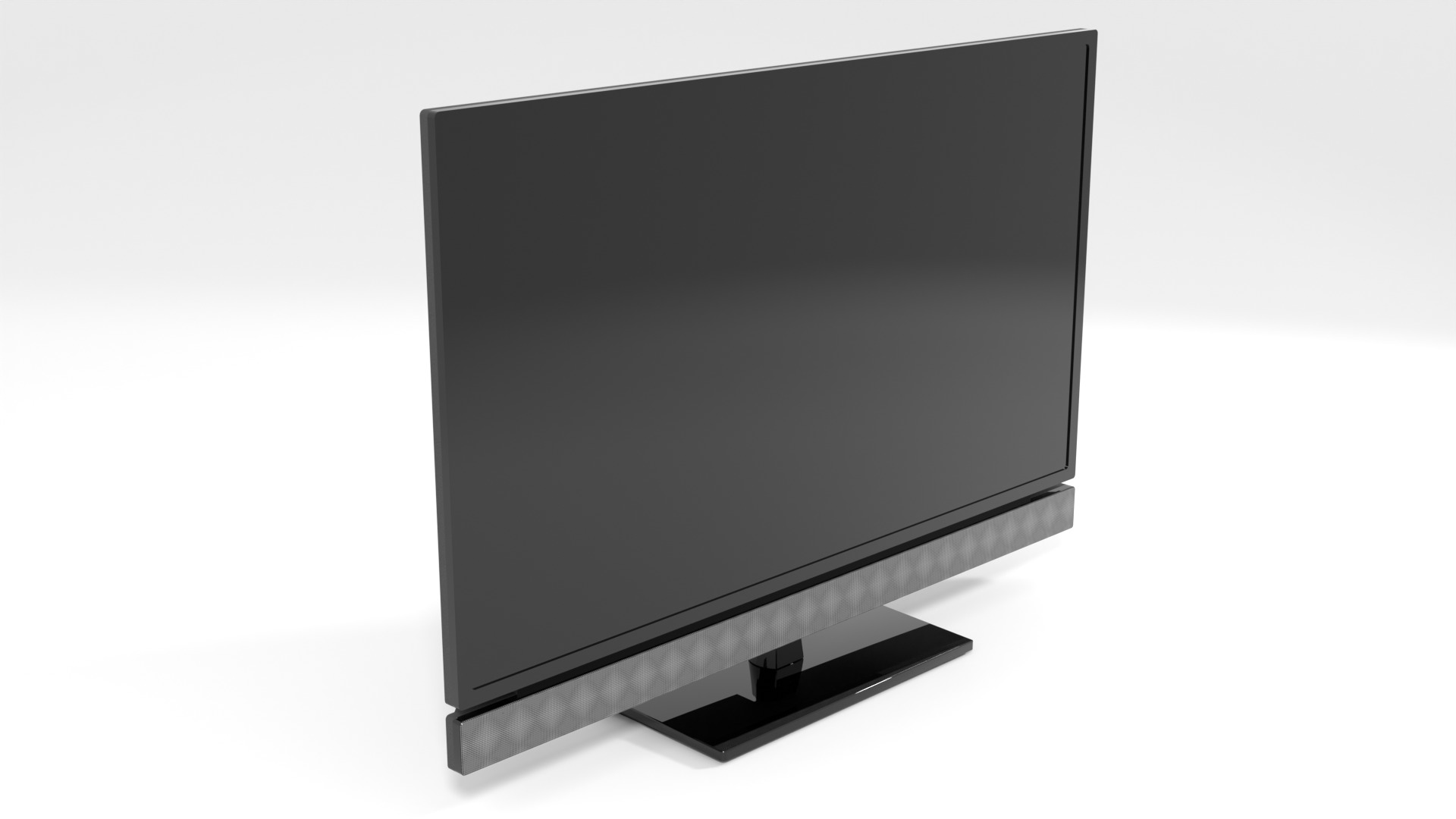 TV 32inch Low-poly 3D model_1