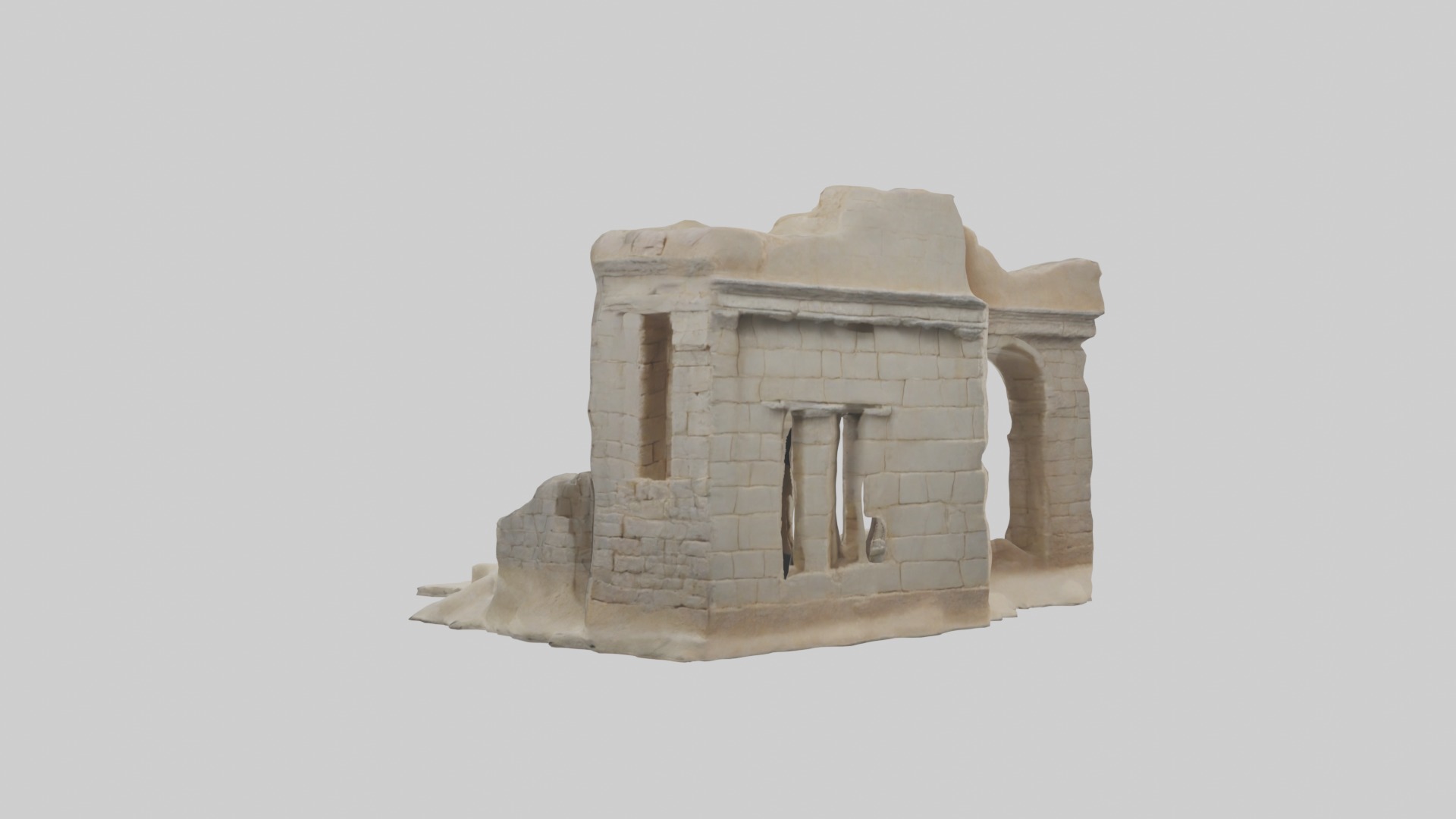 Ancient Ruins Model 1 Low-poly 3D model_1