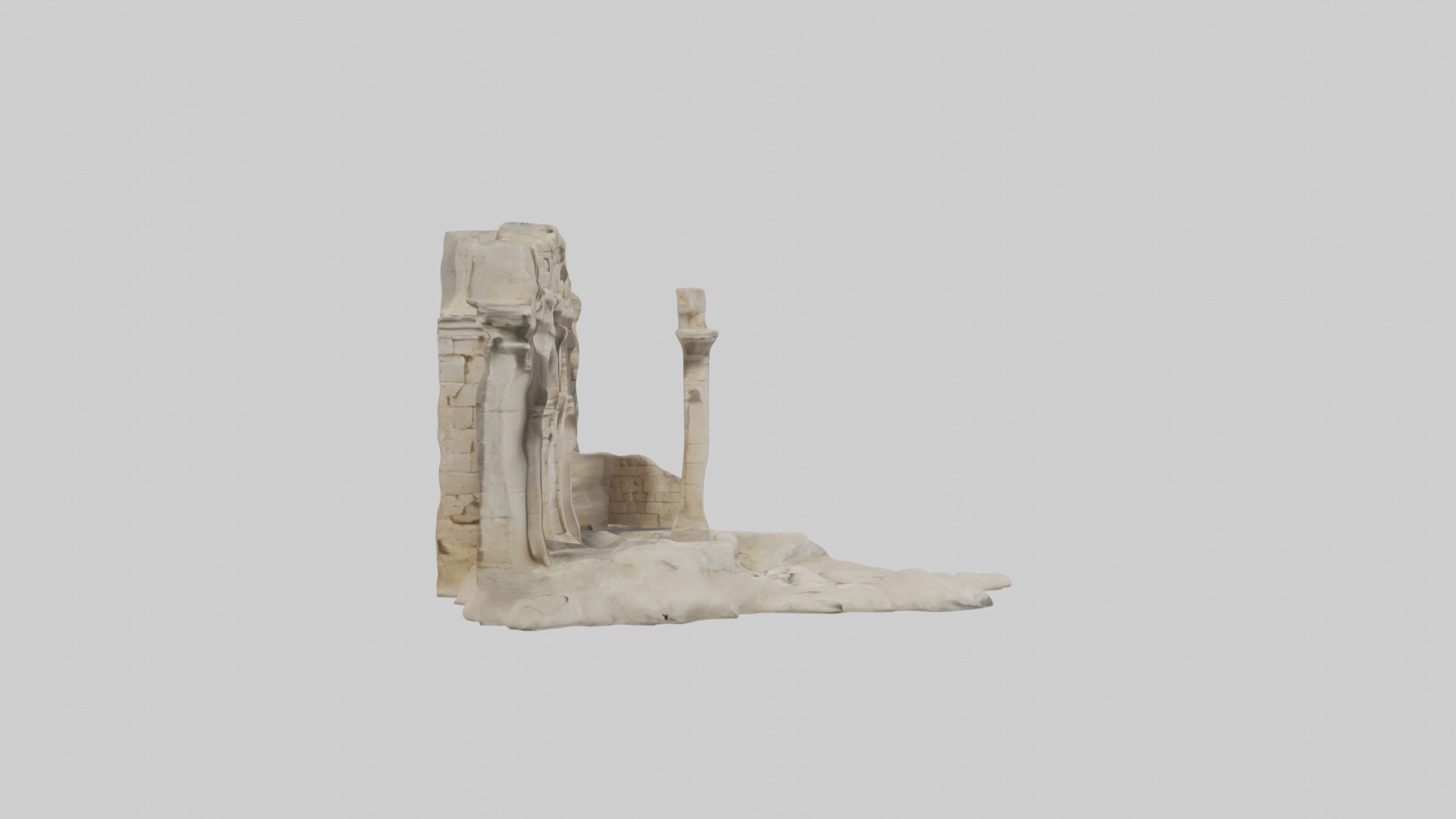 Ancient Ruins Model 1 Low-poly 3D model_7