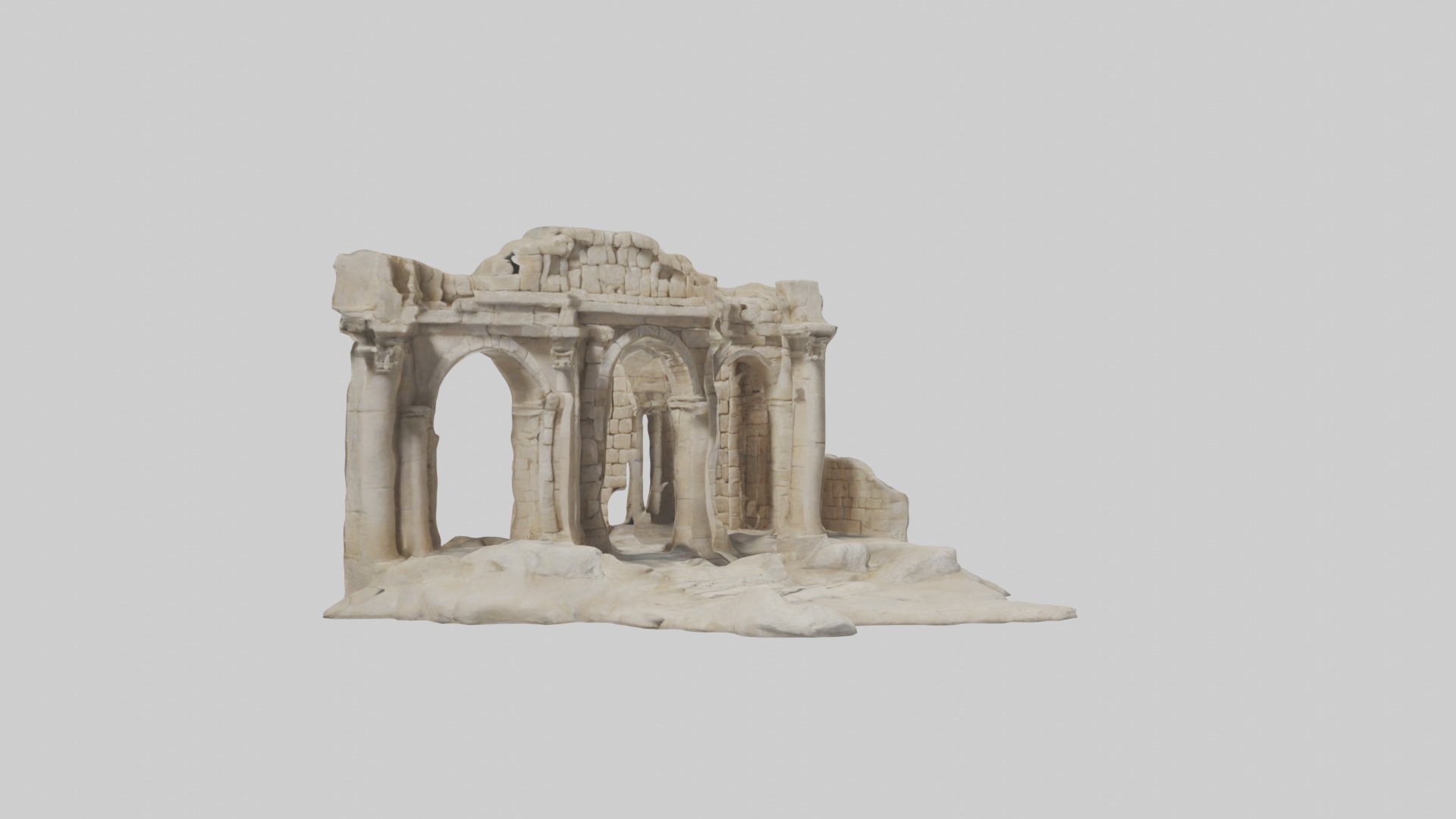 Ancient Ruins Model 1 Low-poly 3D model_5
