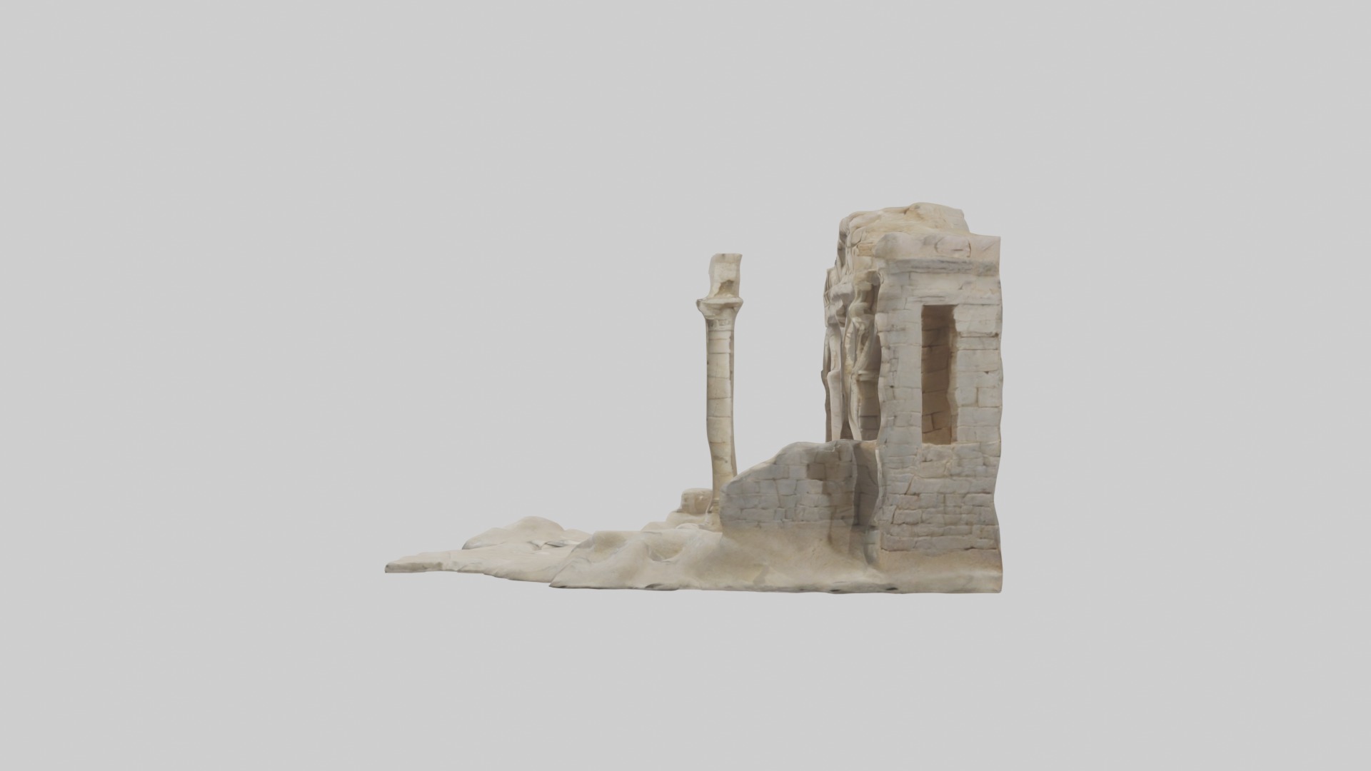 Ancient Ruins Model 1 Low-poly 3D model_6
