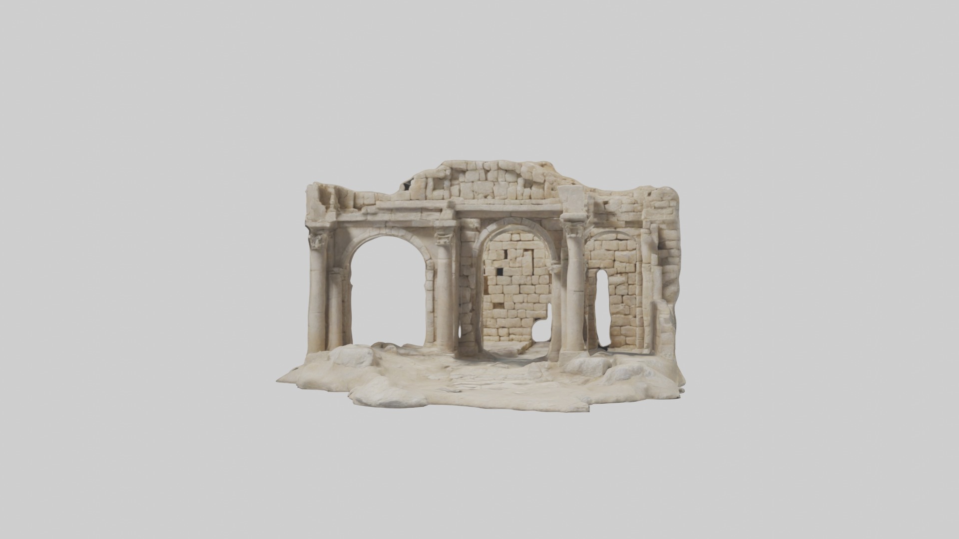Ancient Ruins Model 1 Low-poly 3D model_3