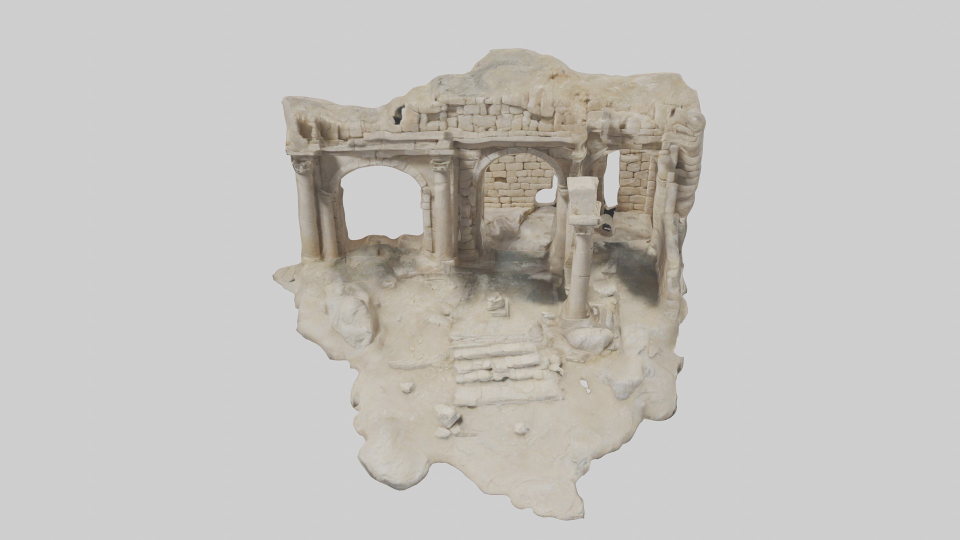 Ancient Ruins Model 1 Low-poly 3D model_10
