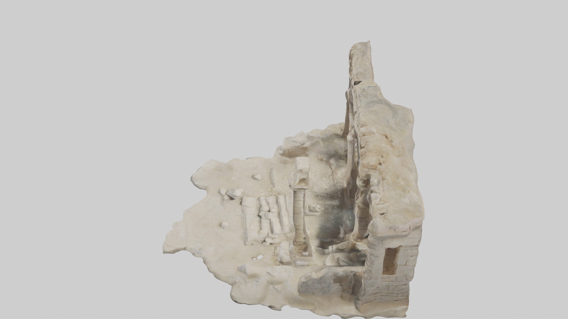 Ancient Ruins Model 1 Low-poly 3D model_11