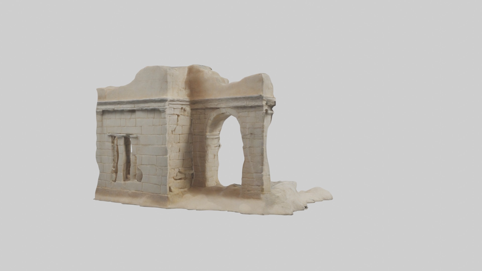 Ancient Ruins Model 1 Low-poly 3D model_2