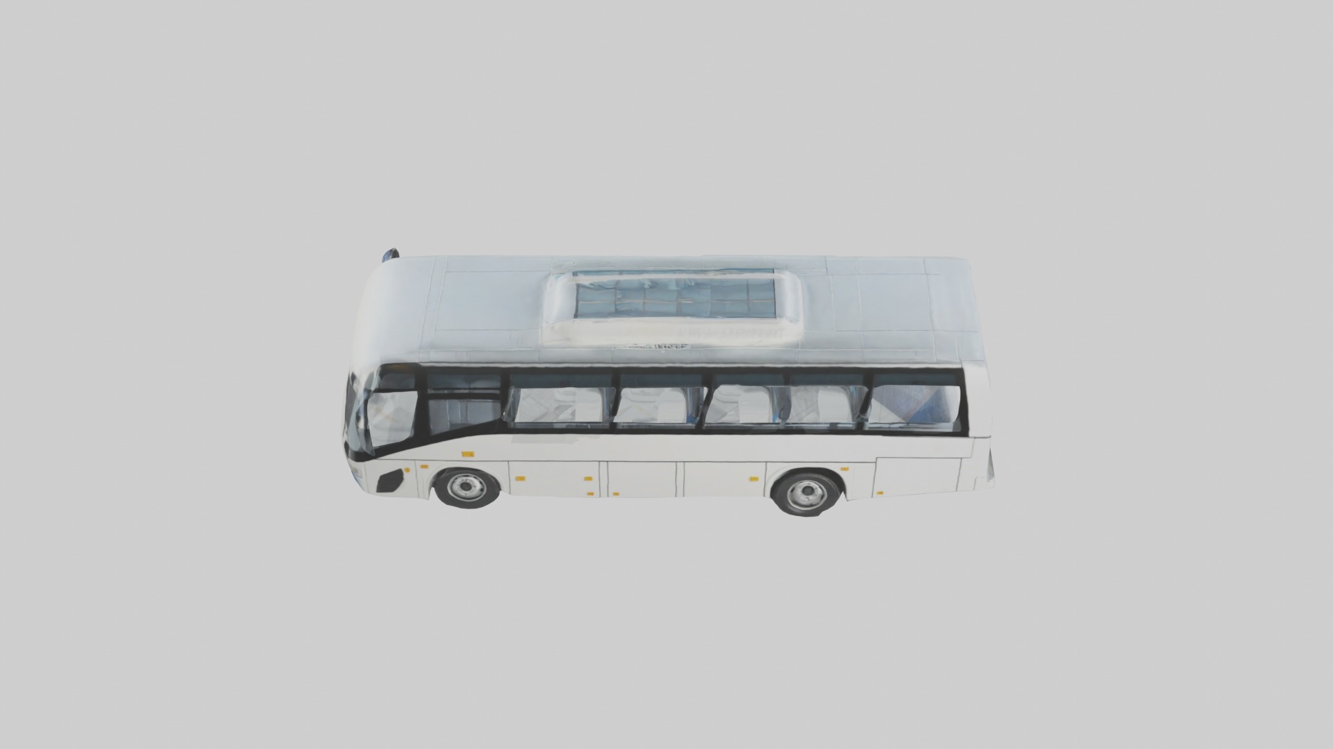 Airport Bus Model 1 Low-poly 3D model_10