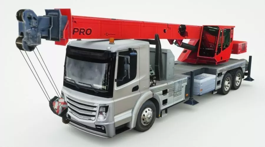 Generic Crane Truck Low-poly 3D model