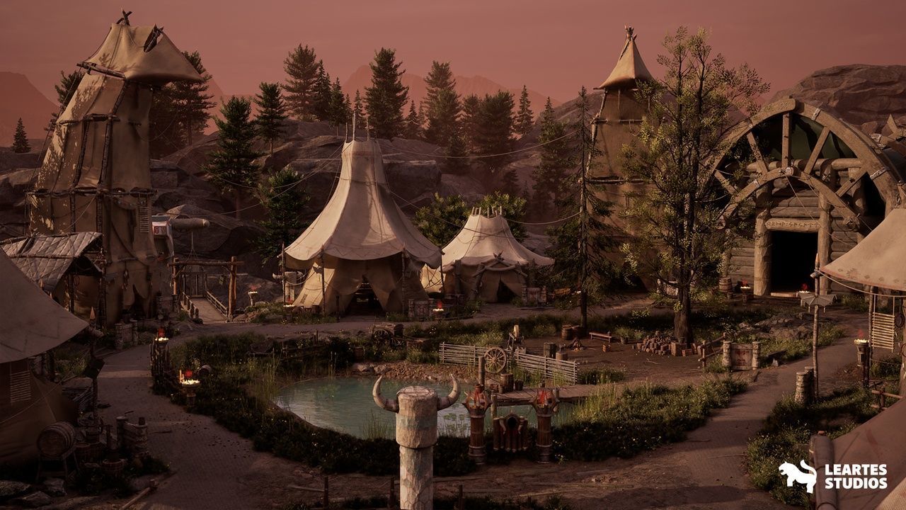 Fantastic Hills Environment Low-poly 3D model_8