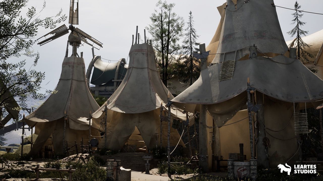 Fantastic Hills Environment Low-poly 3D model_5