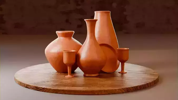 Procedural Clay Shader with Scene