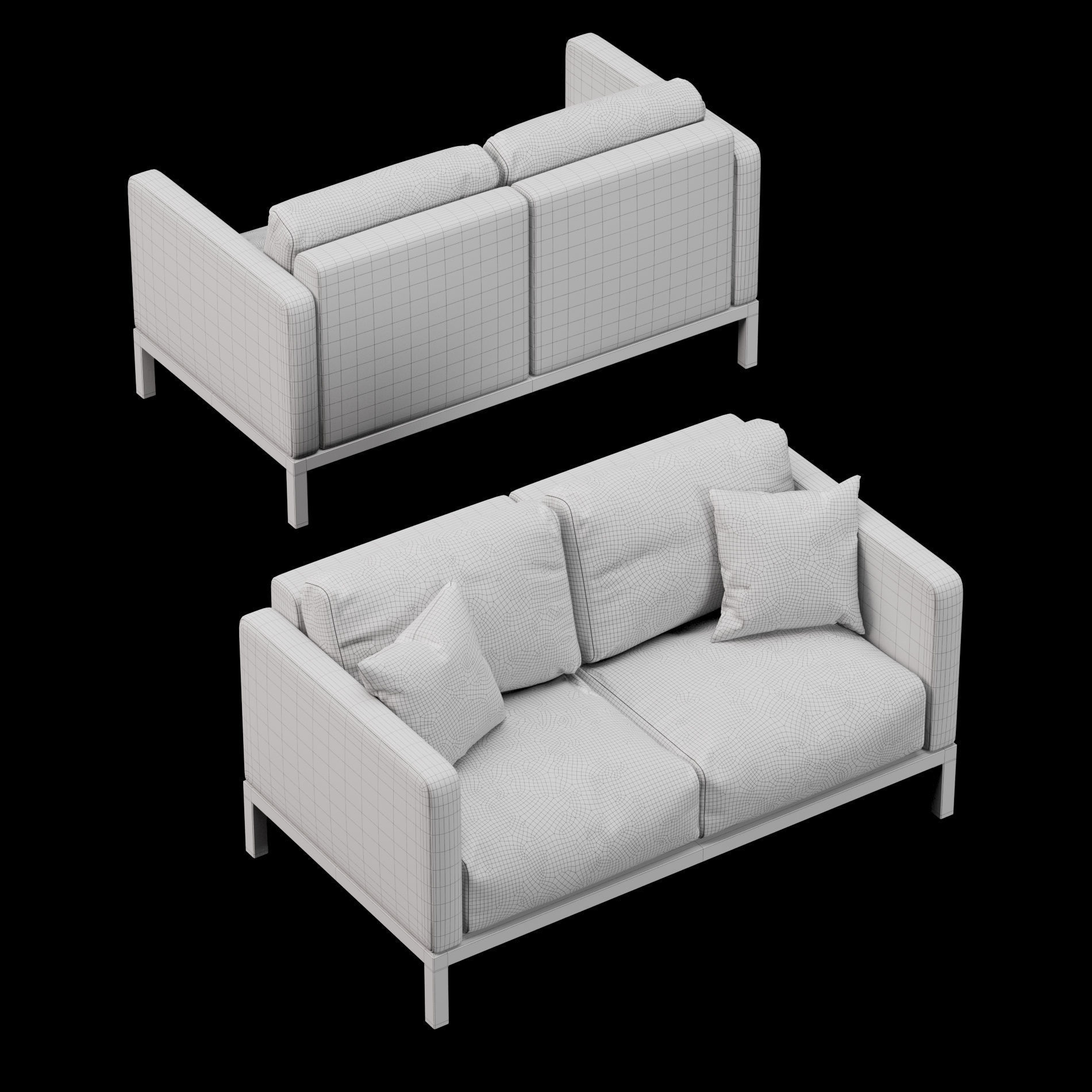 Outdoor sofa 2 3D model_7