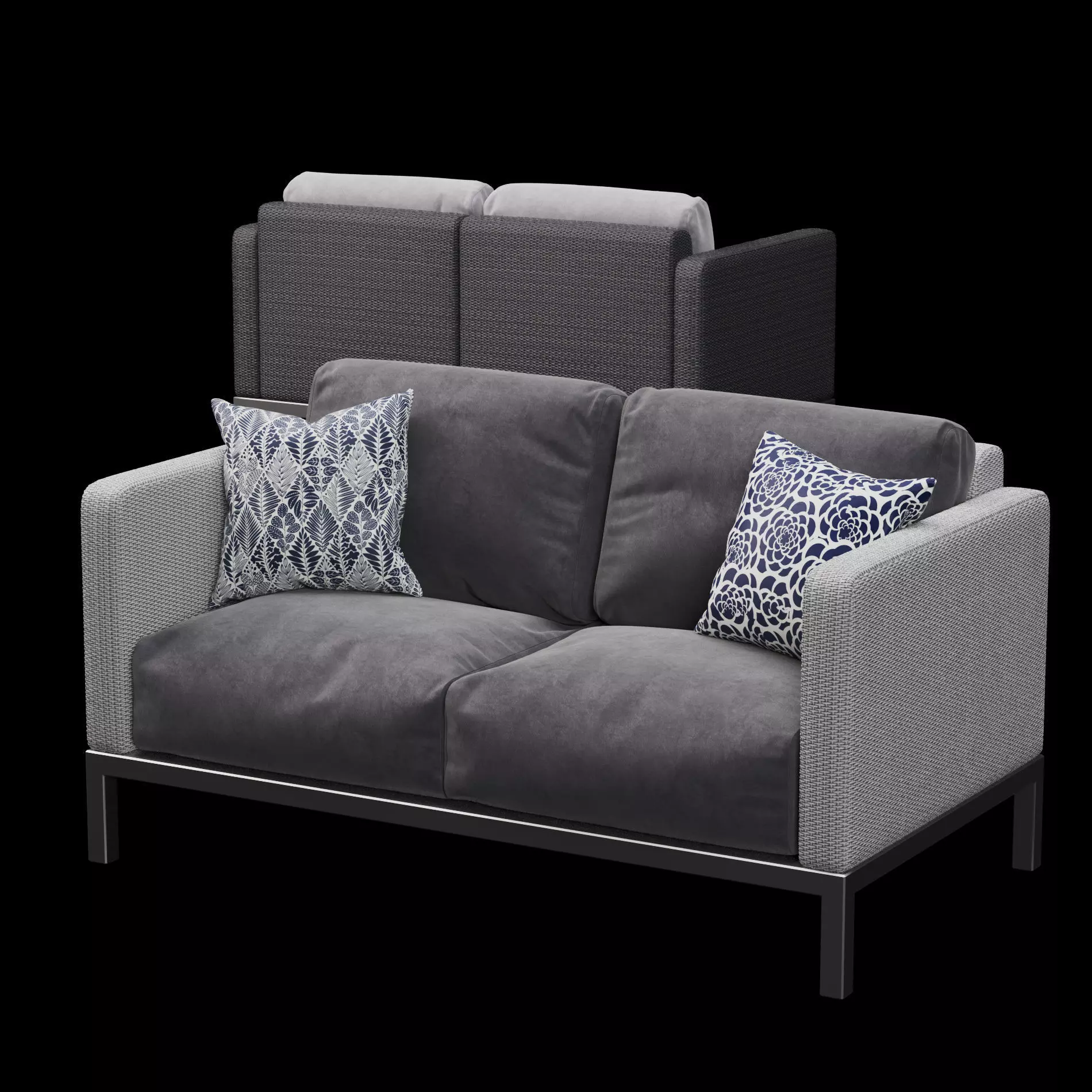 Outdoor sofa 2 3D model_0