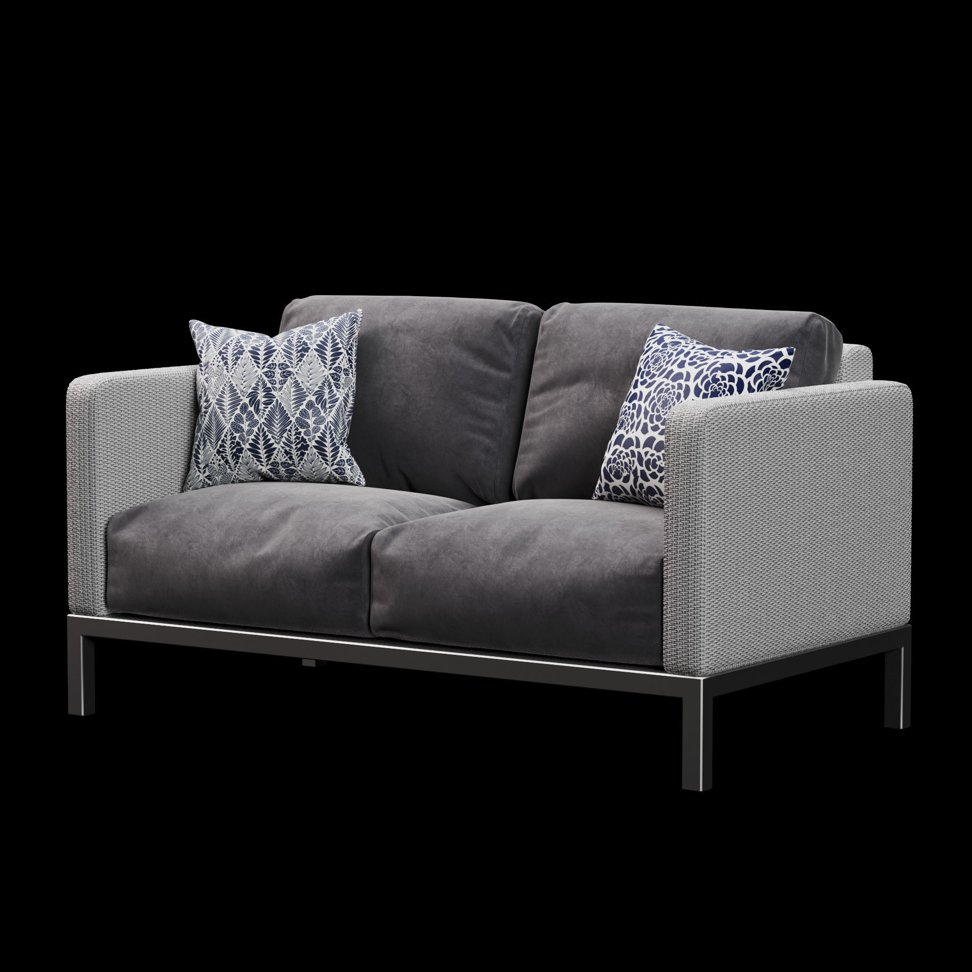 Outdoor sofa 2 3D model_2