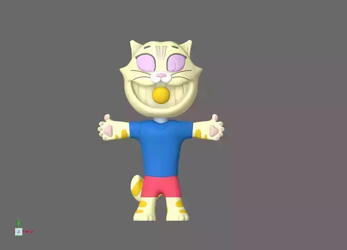 BARCA MASCOT - CAT CULER icon 3D print model