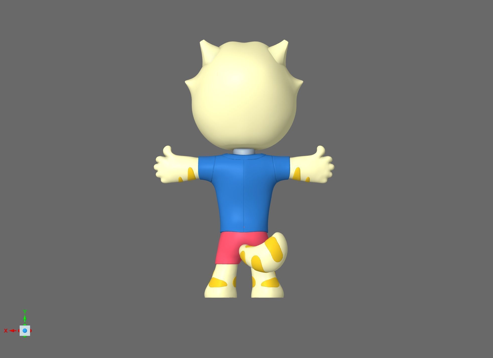 BARCA MASCOT - CAT CULER icon 3D print model_1