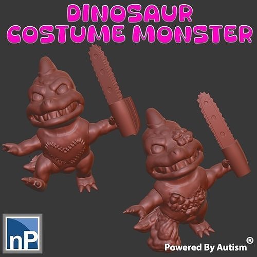 Dinosaur Costume Monster Free 3D print model