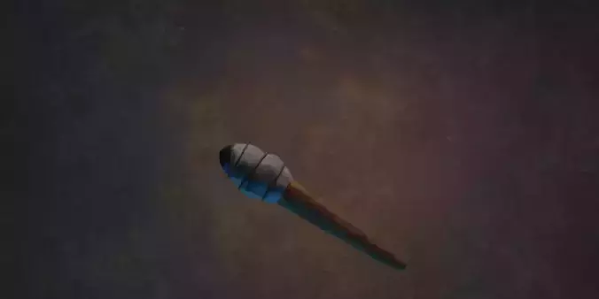 Wooden Torch 3D model