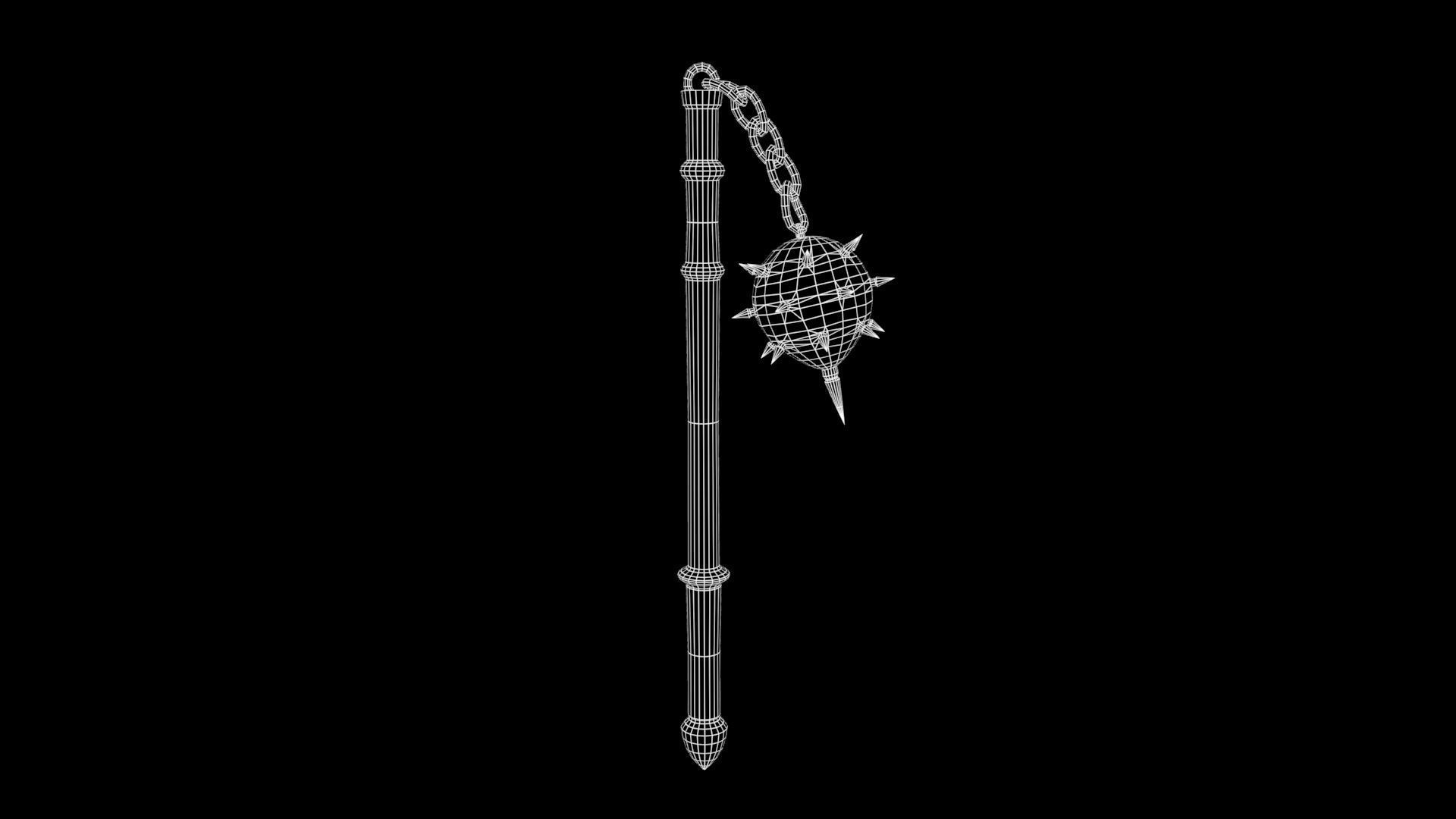 Eternal Valor Mace Low-poly 3D model_16
