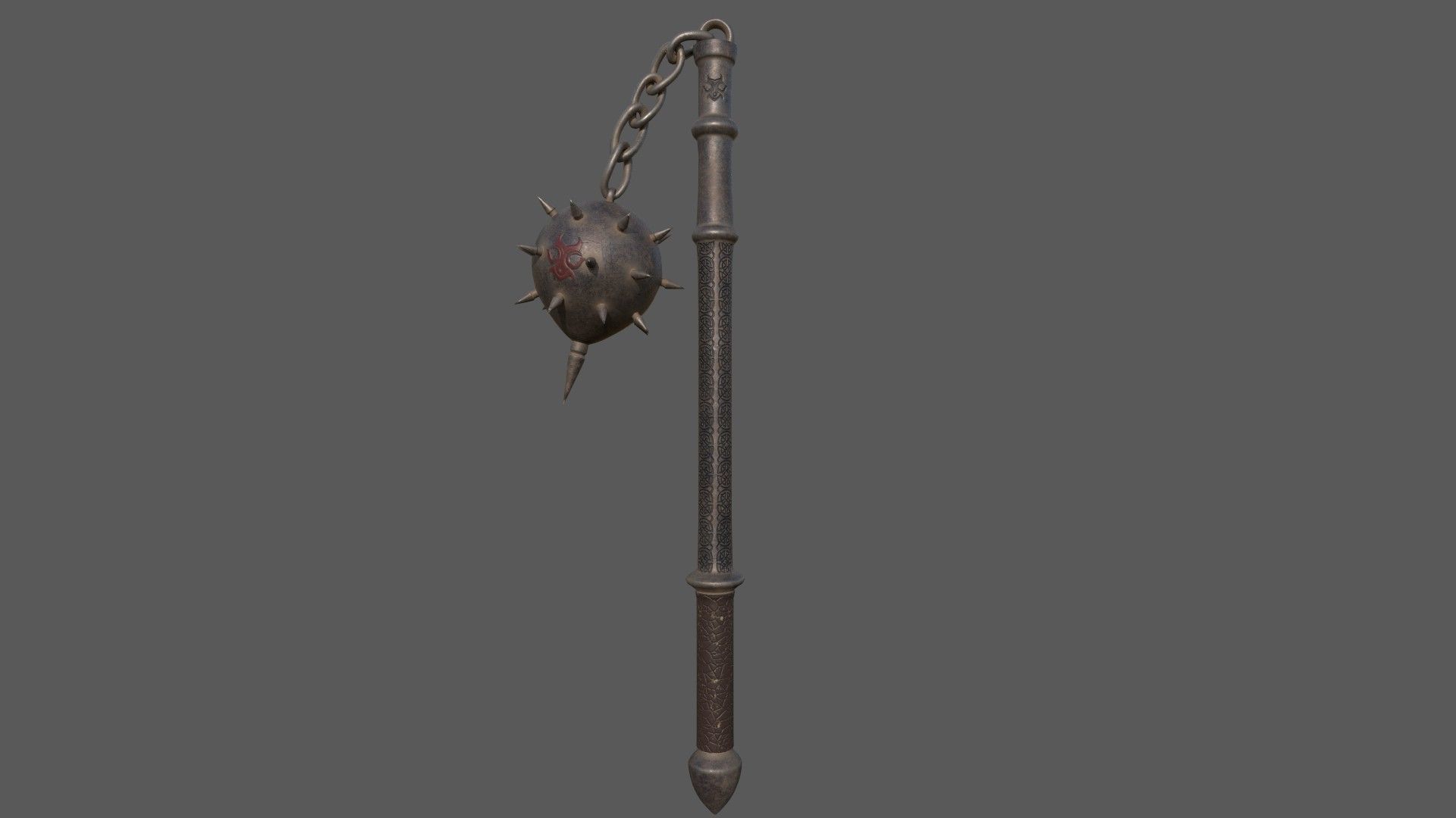 Eternal Valor Mace Low-poly 3D model_22