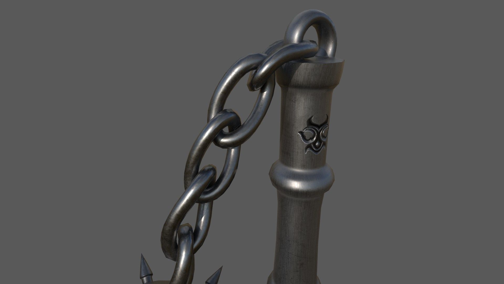 Eternal Valor Mace Low-poly 3D model_9