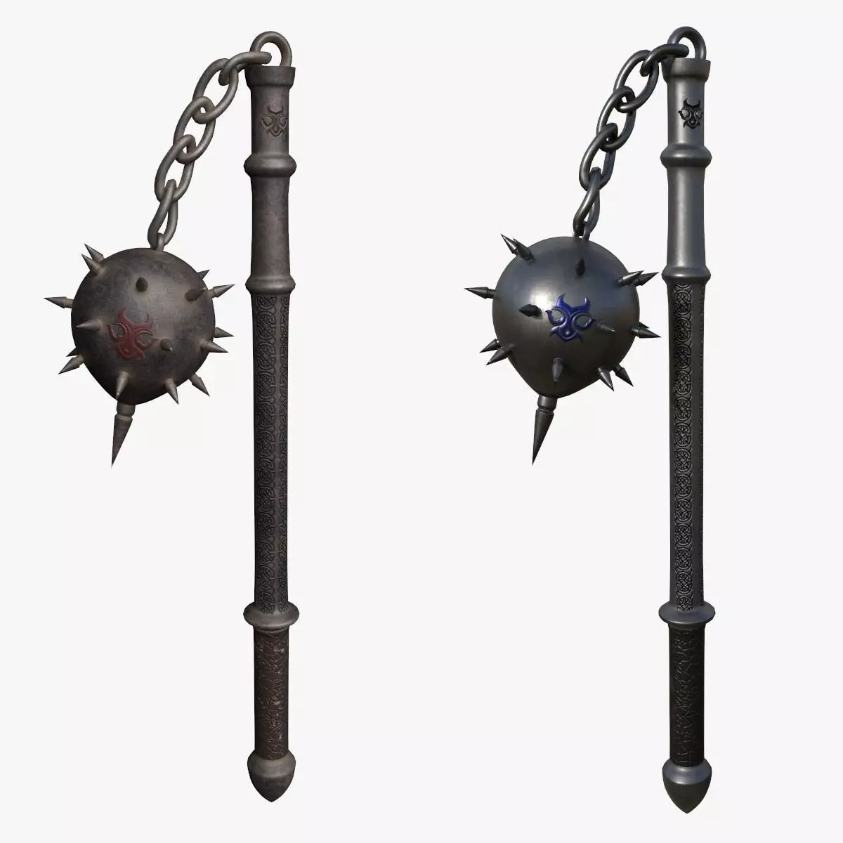 Eternal Valor Mace Low-poly 3D model_0