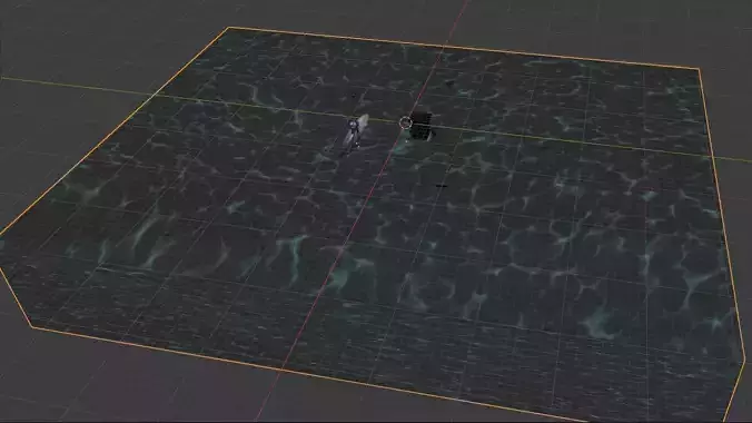 A cartoon model of a Submarine in an abandoned river