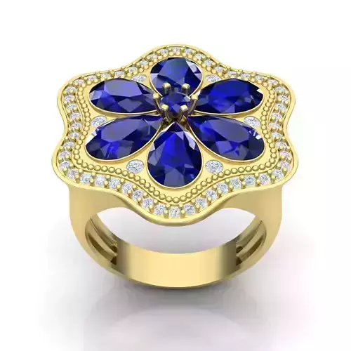  Signet Flower ring 07