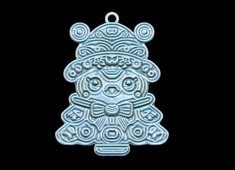 Cute Christmas Ornament 3D print model_4