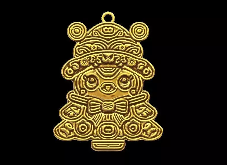 Cute Christmas Ornament 3D print model_0