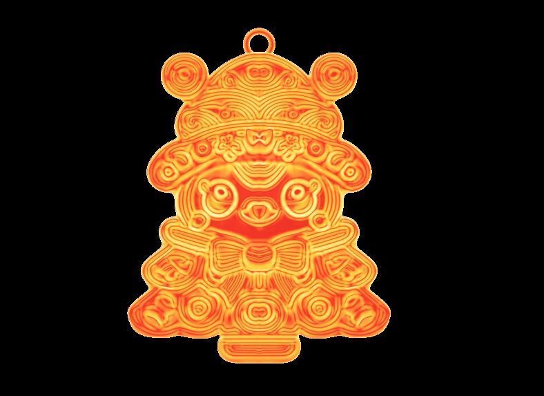 Cute Christmas Ornament 3D print model_7