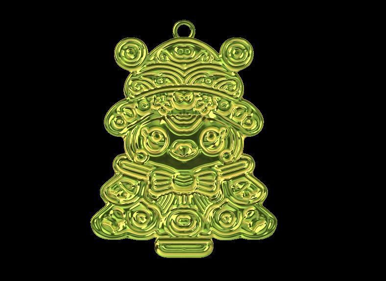 Cute Christmas Ornament 3D print model_2