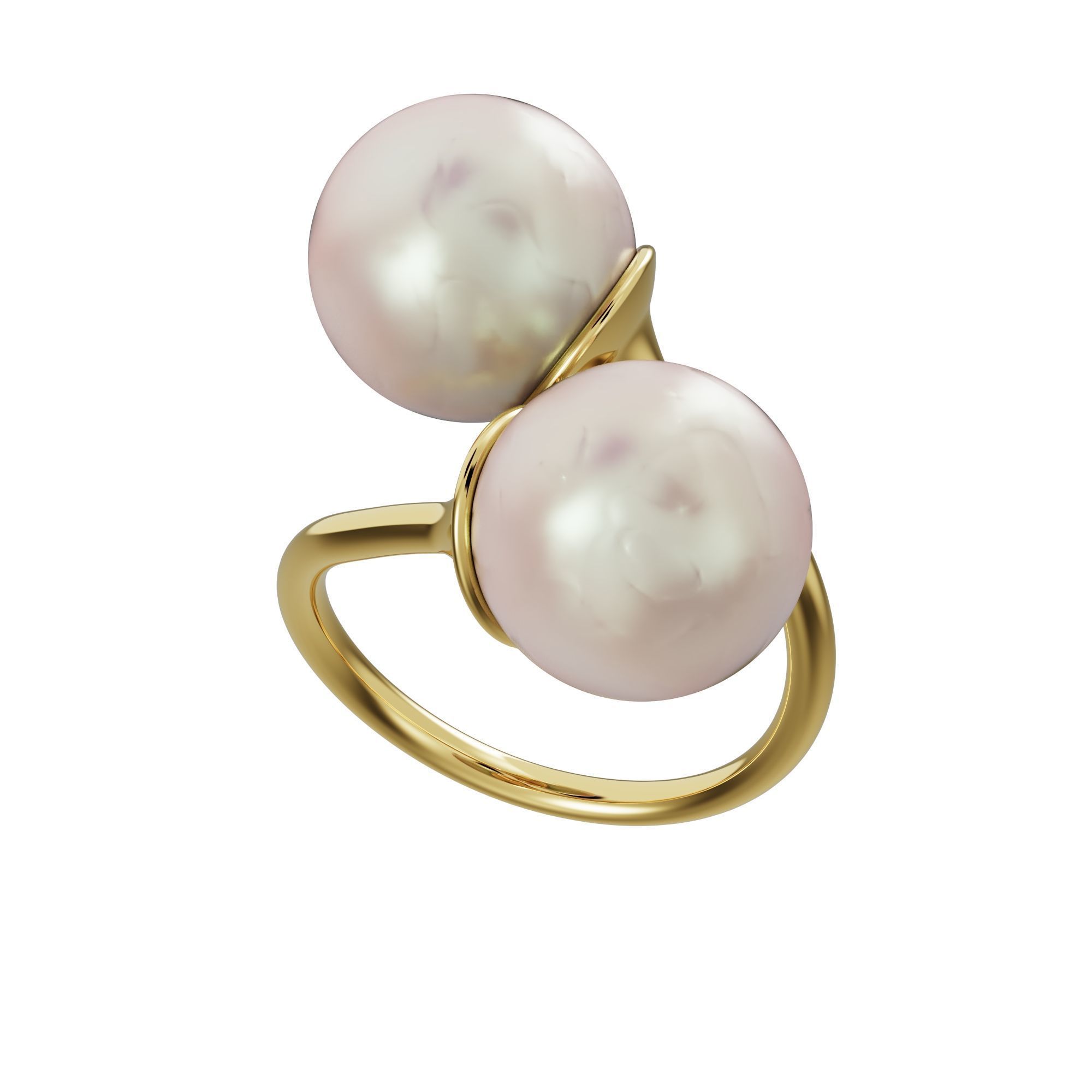 Pearl ring 3D print model_18