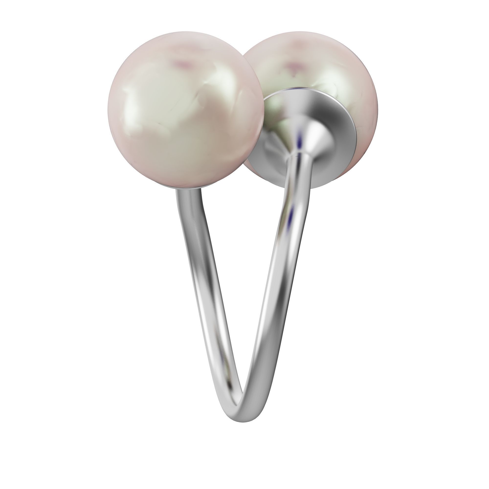 Pearl ring 3D print model_9