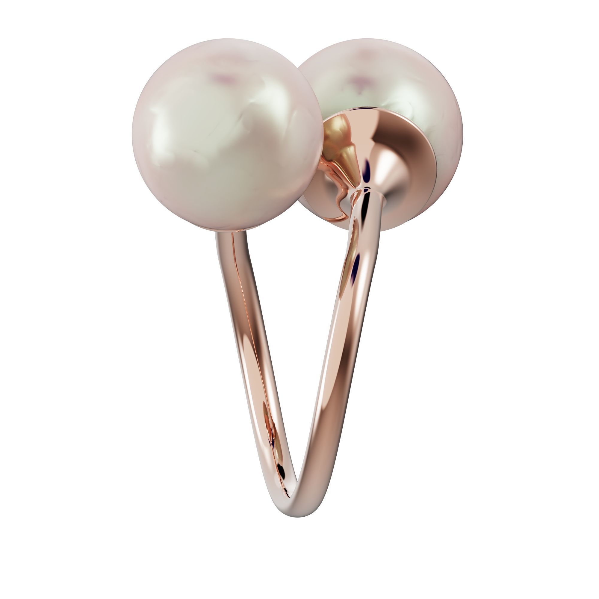 Pearl ring 3D print model_6