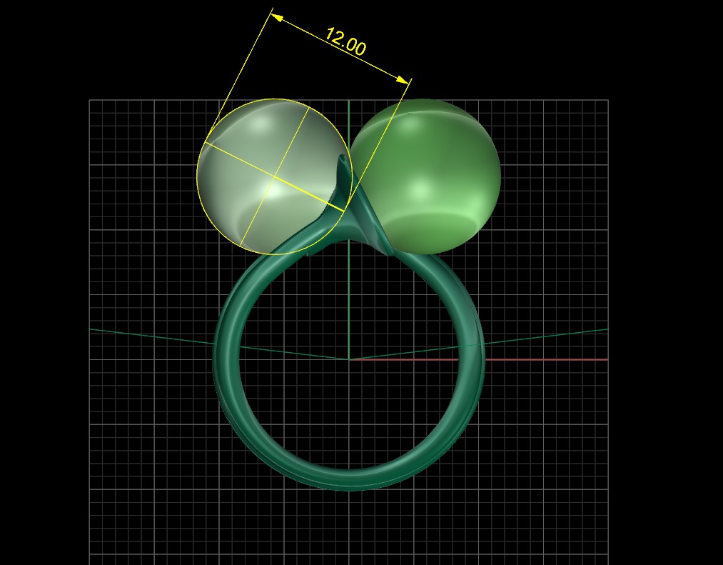 Pearl ring 3D print model_3