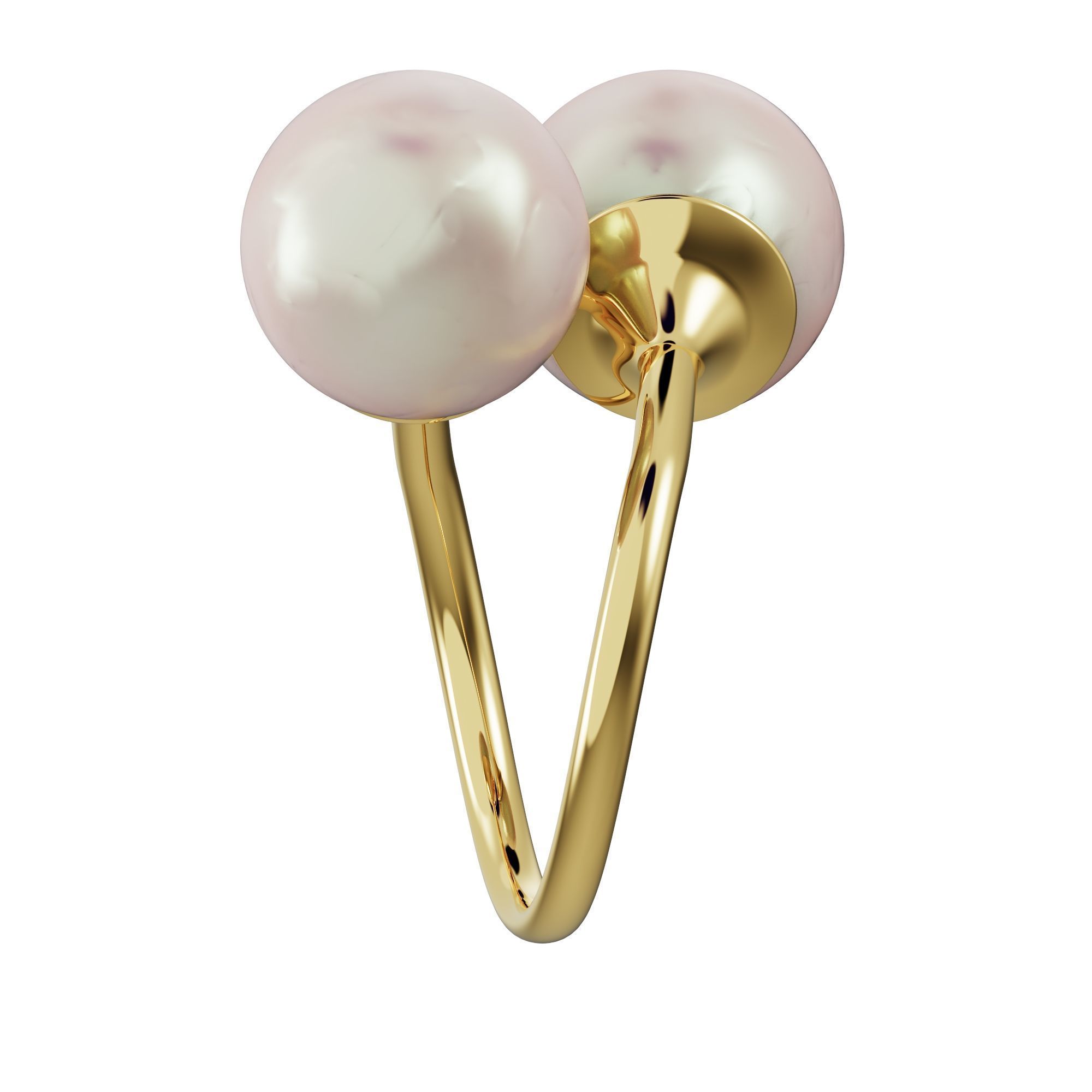 Pearl ring 3D print model_17
