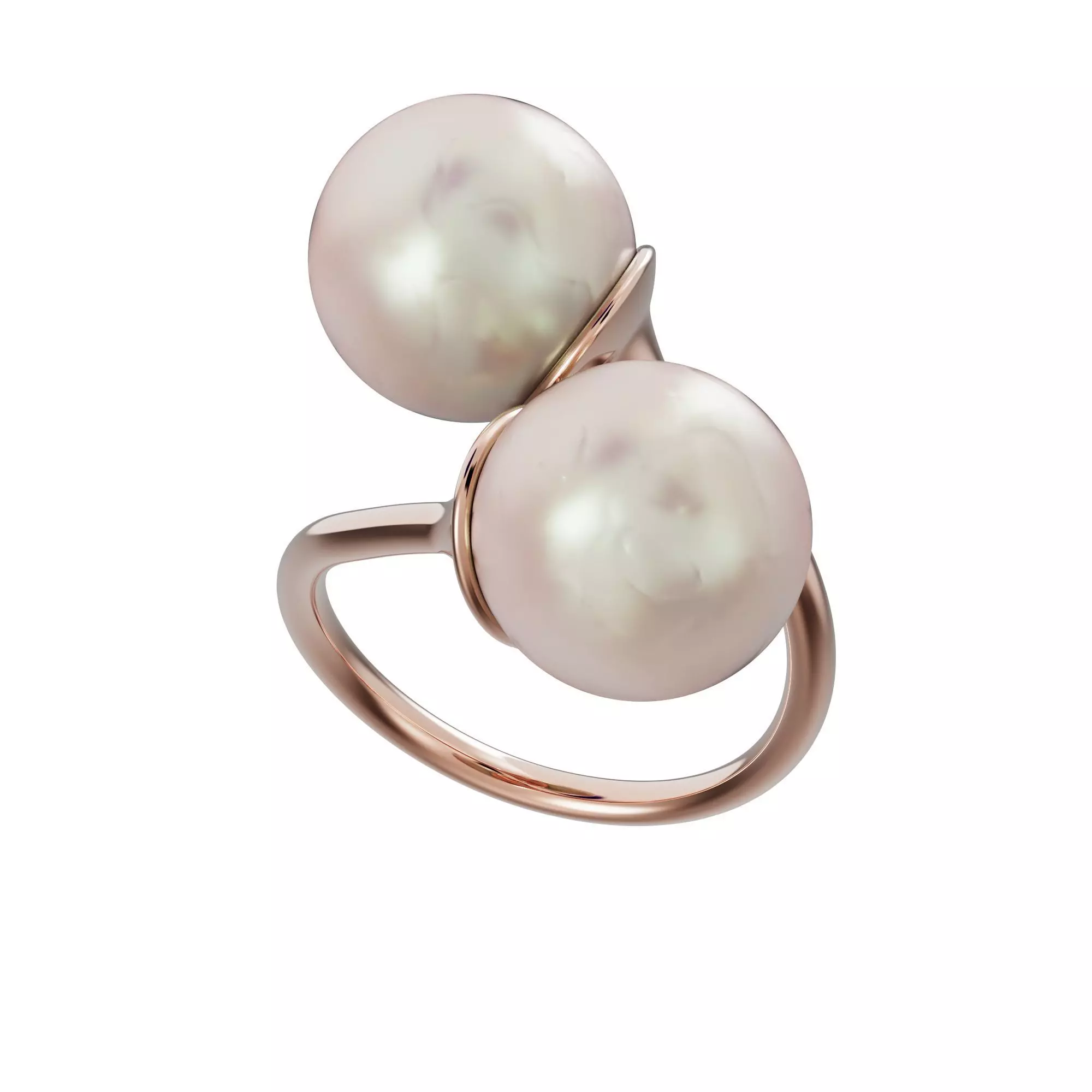 Pearl ring 3D print model_0